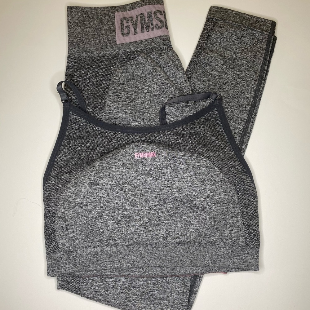 Set Gymshark high waist flex gray/pastel size M - Picture 2 of 3